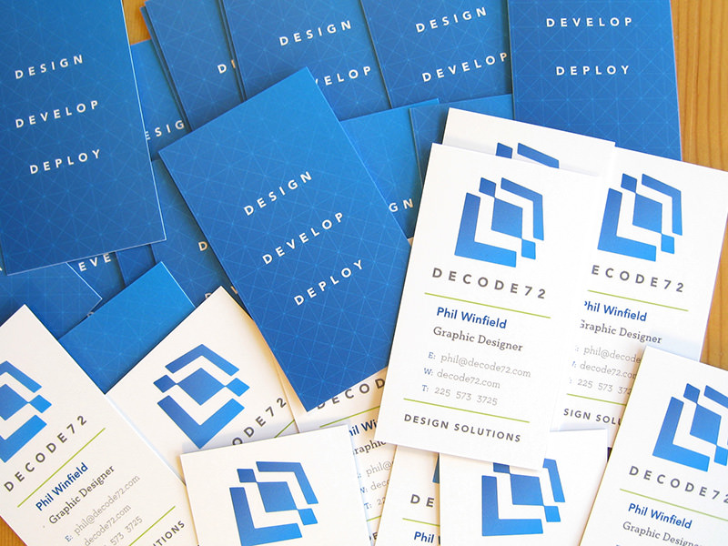 Decode72 Business Cards